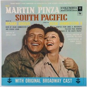 South Pacific - Rodgers & Hammerstein Orig. Cast 1958 Reissue LP Record OL 4180